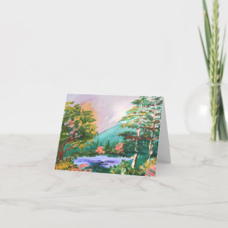 Carte Vermont Mountain Lake Note Card