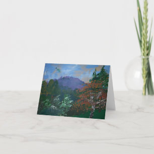 Carte Vermont Mountain Landscape Note Card