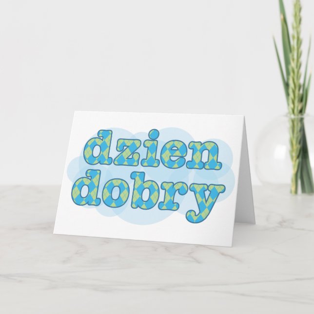 Carte vernis Hello - Jacquard dobry dzien (Devant)
