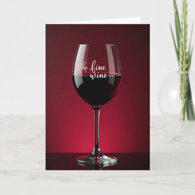 Carte Verre à Vin Vieilli (Devant)