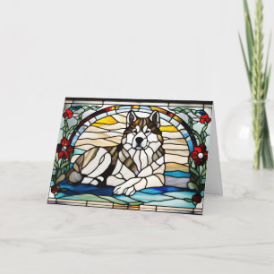 Carte Verre Cathédrale Mignon Malamute