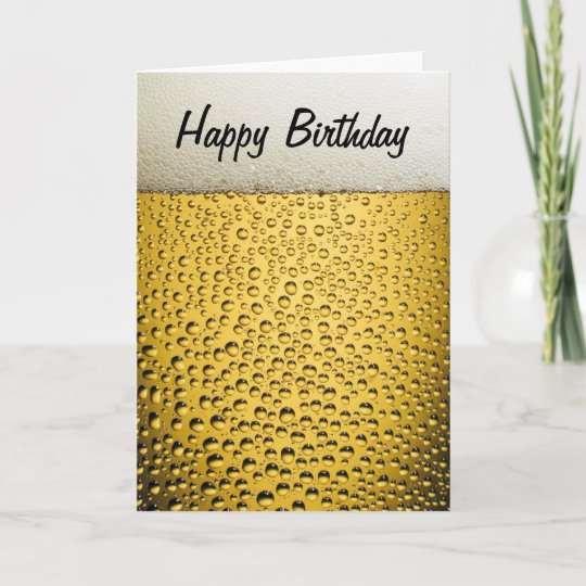 Carte Verre De Biere Joyeux Anniversaire Zazzle Fr
