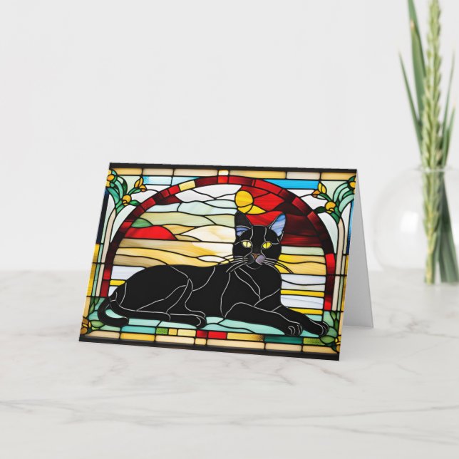 Carte Verre noir pour chat (Devant)