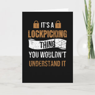 Carte Verrouiller le cadeau de prélèvement   Lock-Locksm