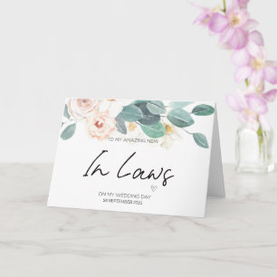 Carte Vers de nouveaux parents en Merci de Mariage de dr