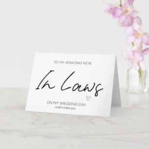 Carte Vers de nouveaux parents en Merci de Mariage de dr