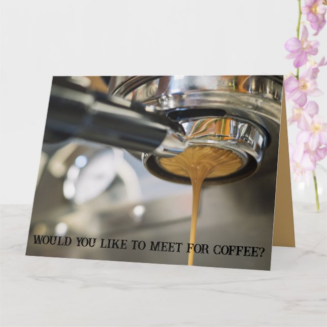 Carte Verser l'expresso de la machine à café Aimer renco (Orchidée)