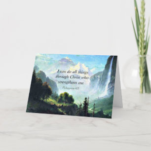 Carte verset de la Bible, Phil 4:13, je peux faire tout,