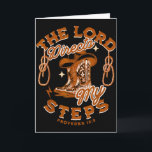 Carte Verset de l'Écriture de la Bible Cowboy Western Co<br><div class="desc">Verset de l'Écriture de la Bible Cowboy Western Country Jésus Foi</div>