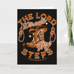 Carte Verset de l'Écriture Sainte de la Bible Cowboy Wes