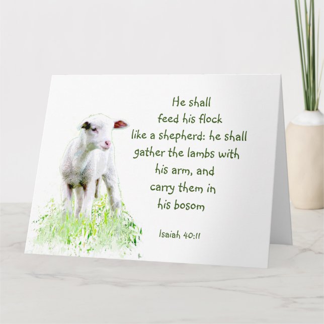 Carte Verset inspirant de Noël chrétien (Devant)