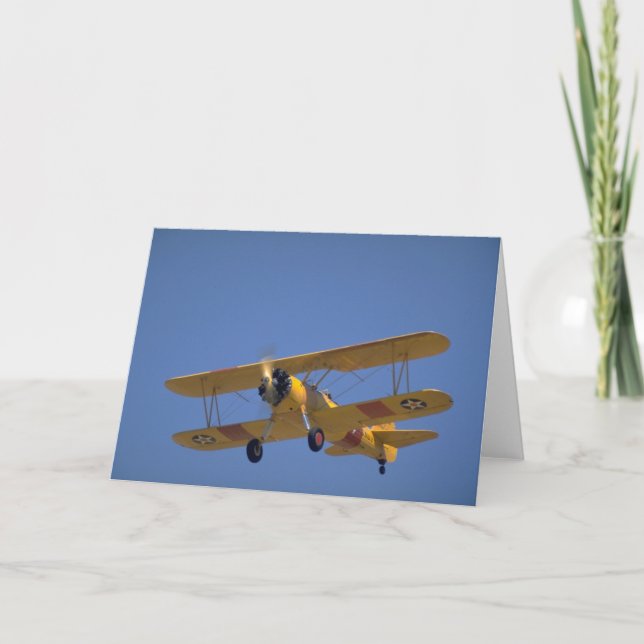 Carte Version US Navy, Stearman N3N3 (Devant)