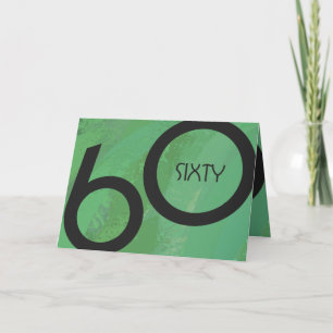 Carte Vert 60 Décennie Anniversaire