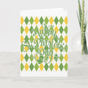 Carte Vert Argyle - Bonne Saint-Patrick