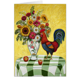 Carte verte de coq de contrôle