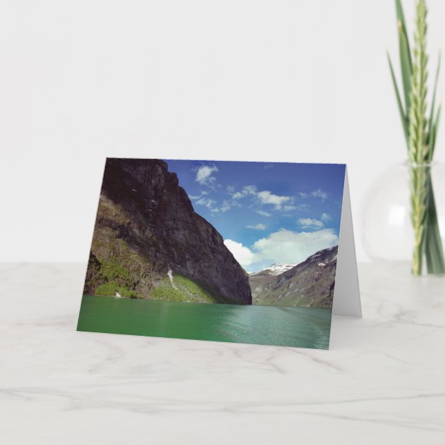 Carte verte de rêve de fjord (Devant)