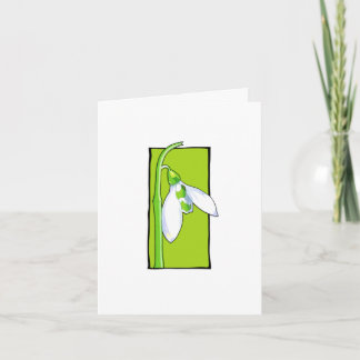 Carte verte de snowdrop