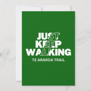 Carte verte du sentier Araroa "Just Keep Walking"