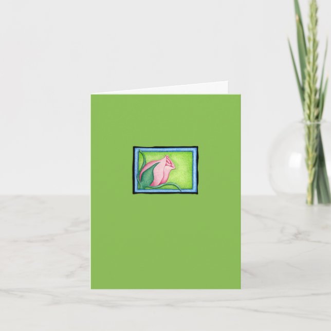 Carte verte Rose (Devant)