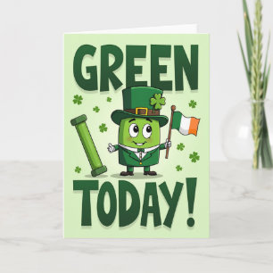 Carte verte shamrock aujourd'hui