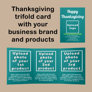 Carte verte triples Turquoise de Thanksgiving Busi