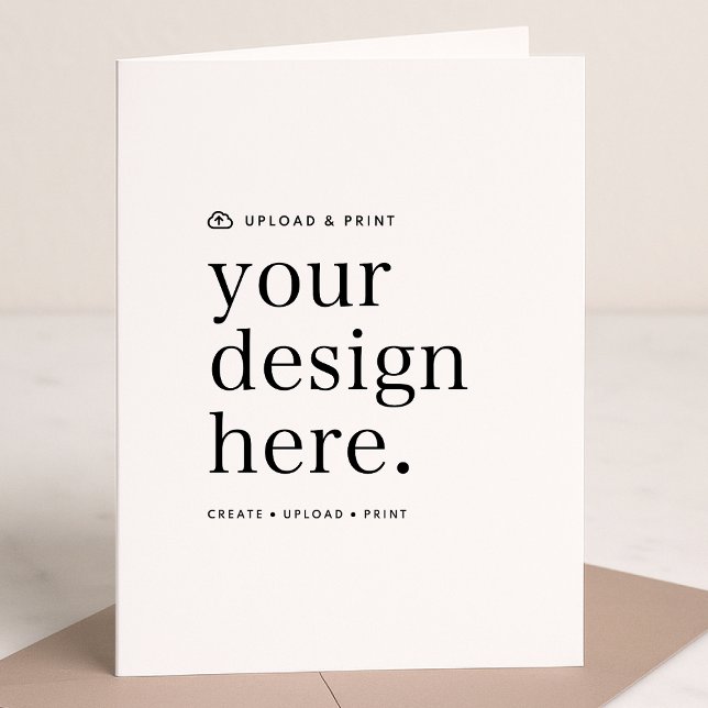 Carte Verticale Pliée | Conception Importée Budget (Versatile 5x7 folded card template for business, events, weddings, special occasions & more!)