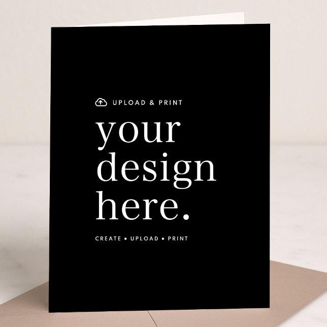 Carte Verticale Pliée | Modèle de Design Cartes 5x (Versatile 5x7 folded card template for business, events, weddings, special occasions & more!)