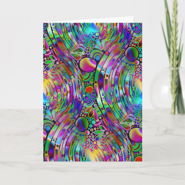 Carte Very colorfully abstract forms art 1 (Devant)