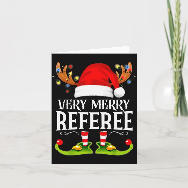 Carte Very Merry X-mas Referee Matching Christmas  (Devant)