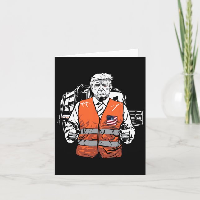 Carte Veste de camion à ordures Trump  (Devant)