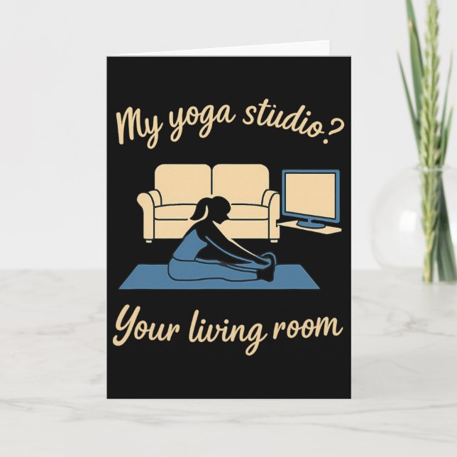 Carte Vêtements actifs de yoga à la maison Mon studio de (Devant)