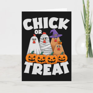 Carte Vêtements Chick Or Treat Halloween Drôle Tapis de 
