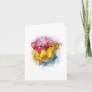 Carte Vêtements de bouledogue pour maman et papa bouledo