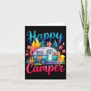 Carte Vêtements de camping drôle de campeur heureux remo