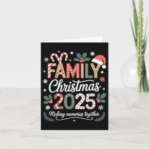 Carte Vêtements de Noël 2025 de Noël à la famille
