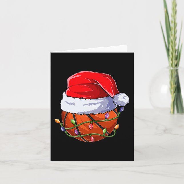 Carte Vêtements de Noël de basket-ball (Devant)