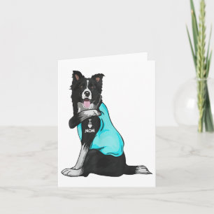 Carte Vêtements de tatouage de maman de Border Collie qu