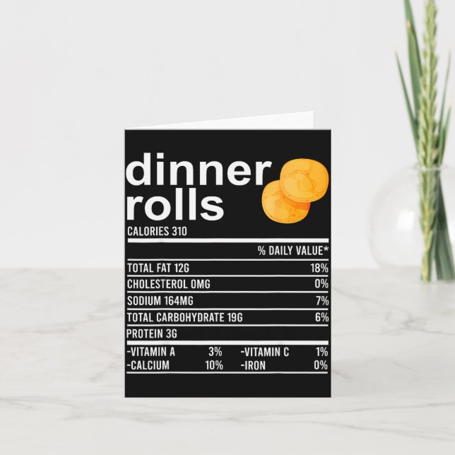 Carte Vêtements drôles de faits nutritionnels de petits  (Devant)