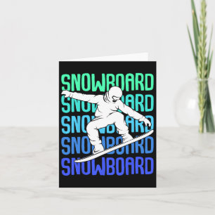 Carte Vêtements Et Idées Cadeaux Snowboard cool Snowboar