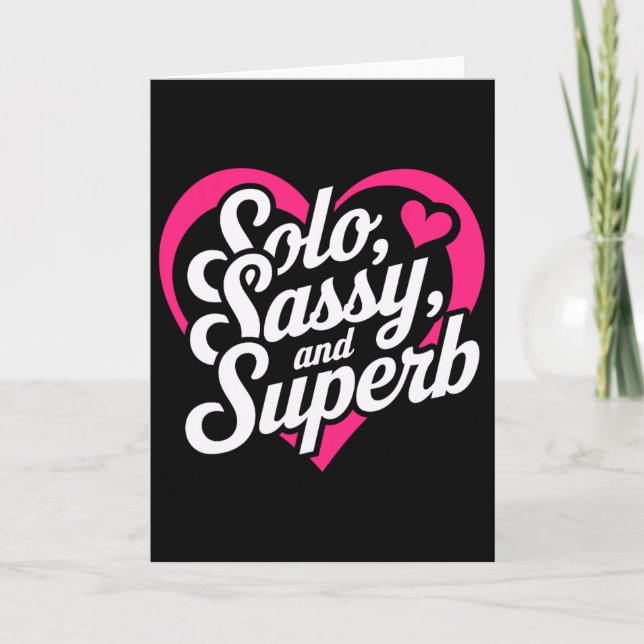 Carte Vêtements solo sy et superbe Saint-Valentin  (Devant)