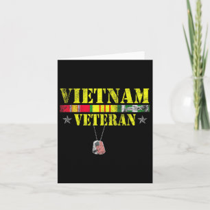 Carte Vétéran de la guerre du Vietnam Memorial patriotiq