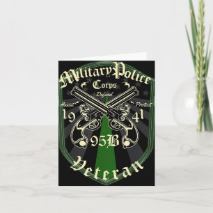 Carte Vétéran de la police militaire 95 Bravo 