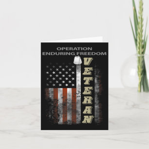 Carte Vétéran de l'opération Enduring Freedom 