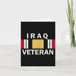 Carte Vétéran d'Irak Ruban de service de la guerre en Ir