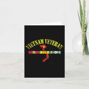 Carte Vétéran du Vietnam Drapeau Usa Mémorial Patriotiqu