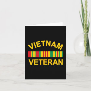 Carte Vétéran militaire vietnamien vintage soldat Usa