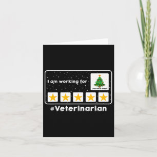 Carte Vétérinaire Je Travaille Pour Noël Pause 5 St