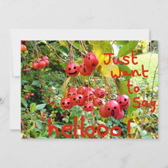 Carte Veux juste dire Bonjour ! (Devant)