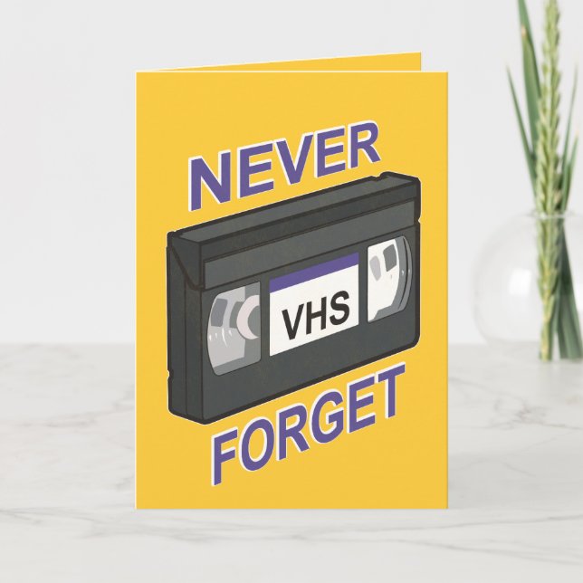 Carte VHS, n'oubliez jamais (Devant)