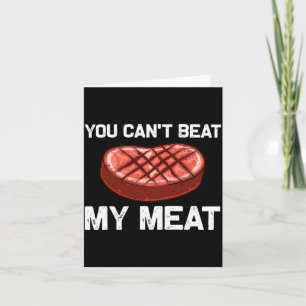 Carte Viande cool pour hommes femmes grillant de la vian